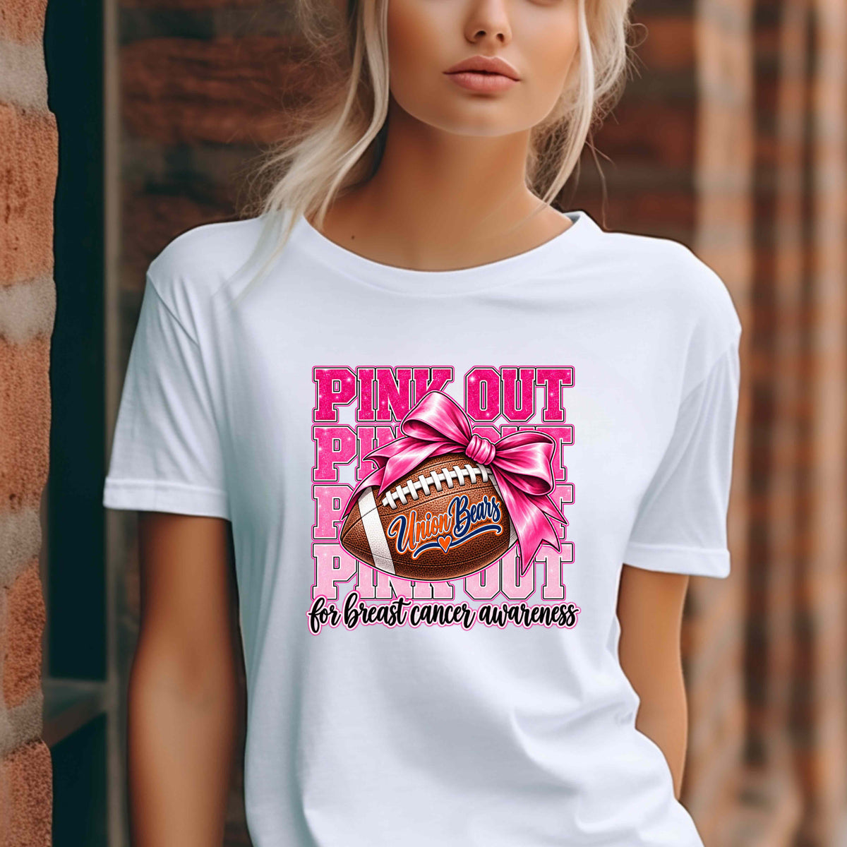Personalized Pink Out Game Day T-Shirt