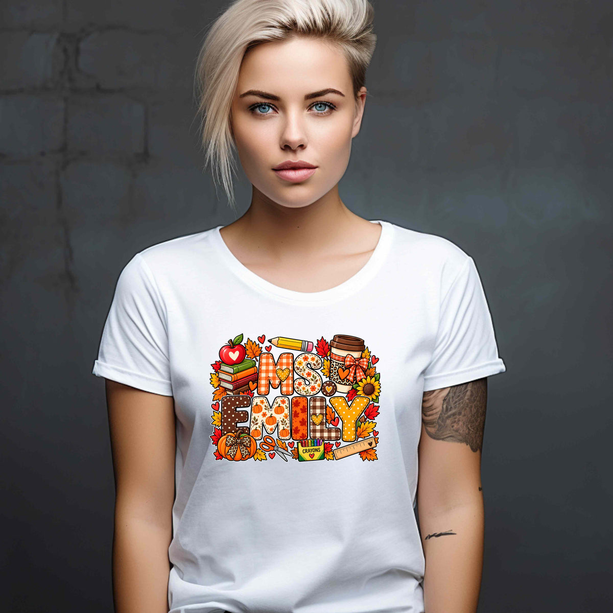 Personalized Teacher Fall T-Shirt
