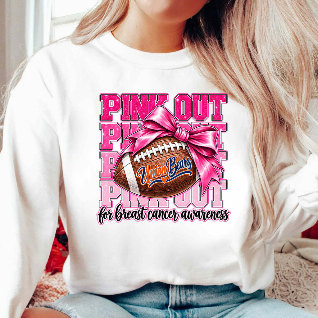 Personalized Pink Out Game Day Sweatshirt