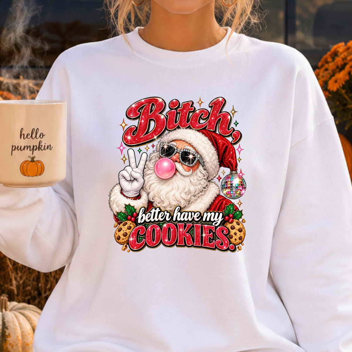 Funny Santa Crewneck Sweatshirt