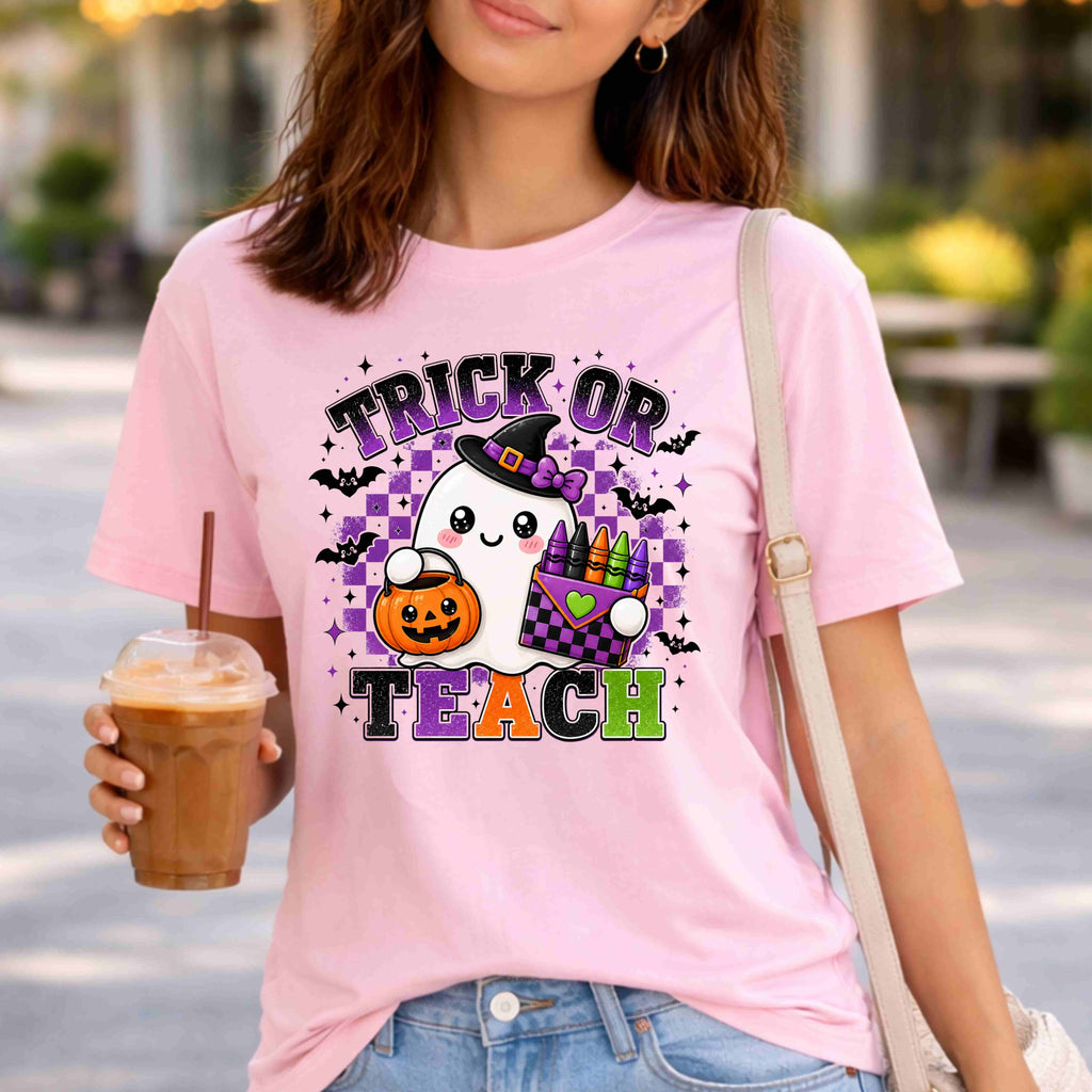 Trick Or Teach Halloween Teacher T-Shirt