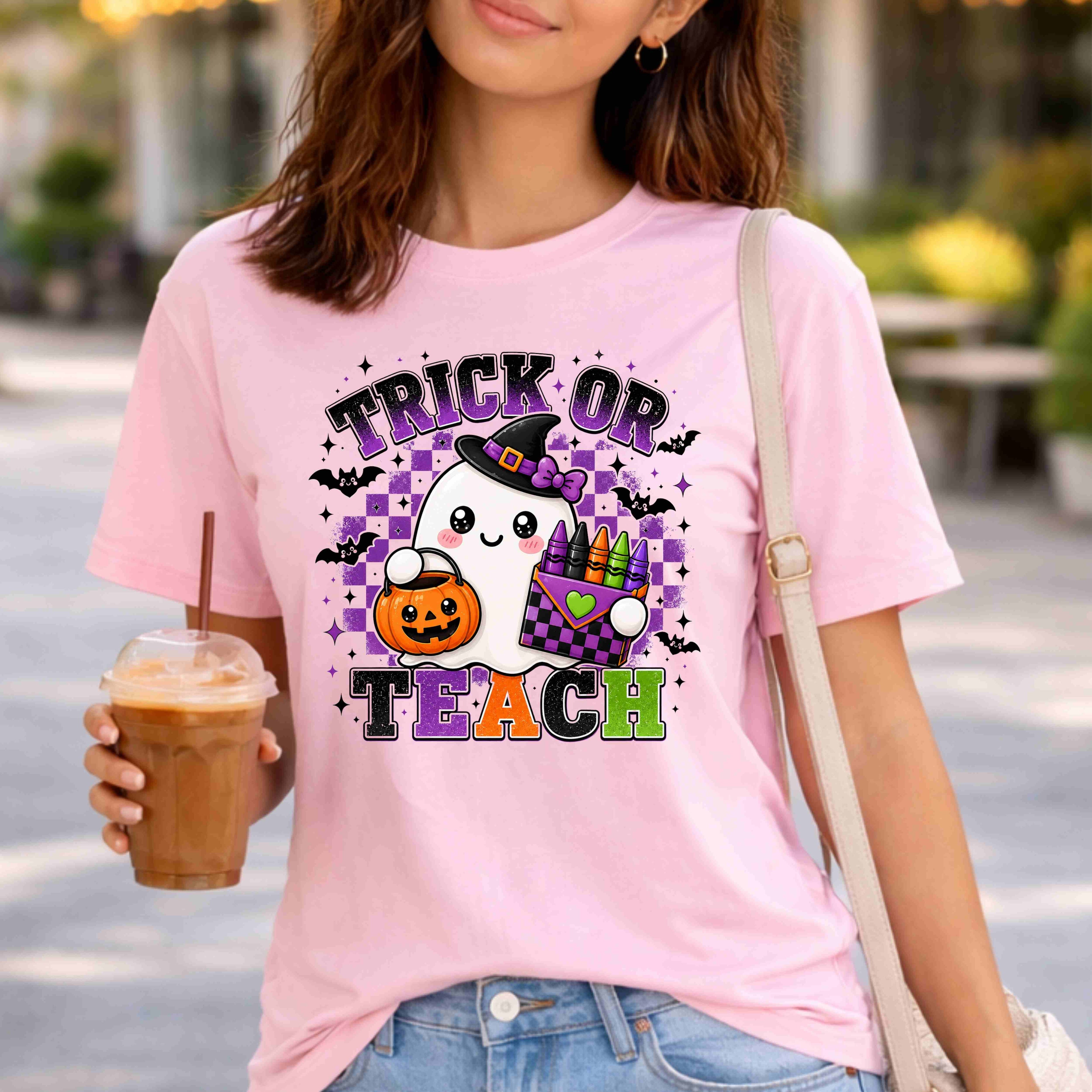 Trick Or Teach Halloween Teacher T-Shirt